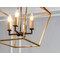 Maxim Lighting Abode 4-Light 24.5" Wide Gold Leaf / Textured Black Chandelier 25155GLTXB - alternate 2